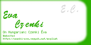 eva czenki business card